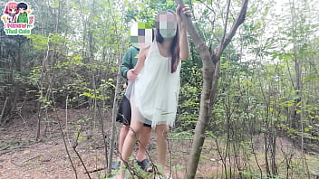 สาวไทยโดนเลียหีในป่าจนน้ำไหล ก่อนโดนกระแทกหนักจนร้องครวญคราง