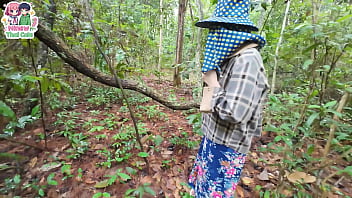 สาวไทยหลงป่า ไฟกำหนัดลุกโชน ถึงขั้นสวาทกันกลางป่าลึก