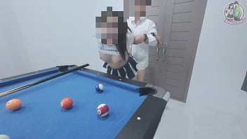 Gadis Thailand Naik Ke Meja Biliar… Dan Dihardfuck Keras! Suara Erangan Thai