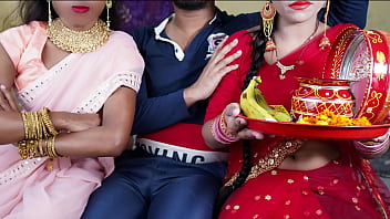 Gairah Malam Karwa Chauth: Ranjang Panas Cewek India Menggoda