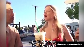 Sunny Lane, Si Pirang Seksi, Memungut Kontol Asia Dan Memuaskan Nafsu Birahinya!