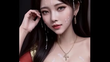 Gadis-gadis Hanfu Putih Diguyur Cairan Panas, Tersipu Malu Dengan Senyum Genit