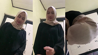 Miss Dv Berjilbab Nyepong Di Kosan