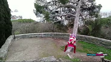 Gadis Rusia Montok Dalam Kostum Cosplay Ditidurkan Di Luar Ruangan Hingga Klimaks