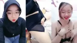 Live Streaming Berhijab Hitam Pamer Tubuh Mulus Menggoda