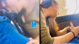Rekaman Mesum Di Mobil: Cewek Ngentot Sambil Ngewe Di Luar