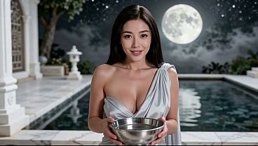 Xinyi Ngentot Di Kuil Bulan, Air Mani Mengalir Di Pura Suci